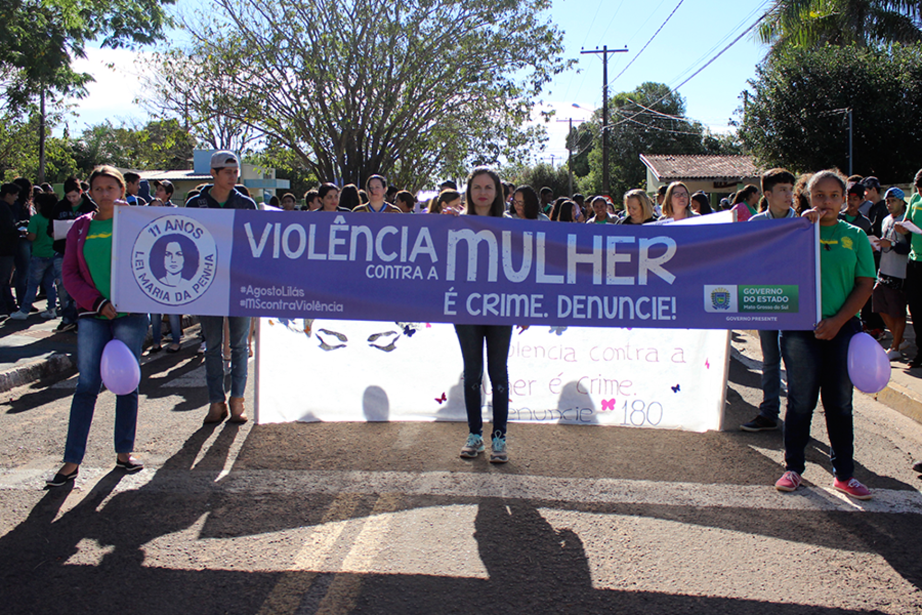 Campanha Agosto Lilás e o Programa "Maria da Penha vai à Escola
