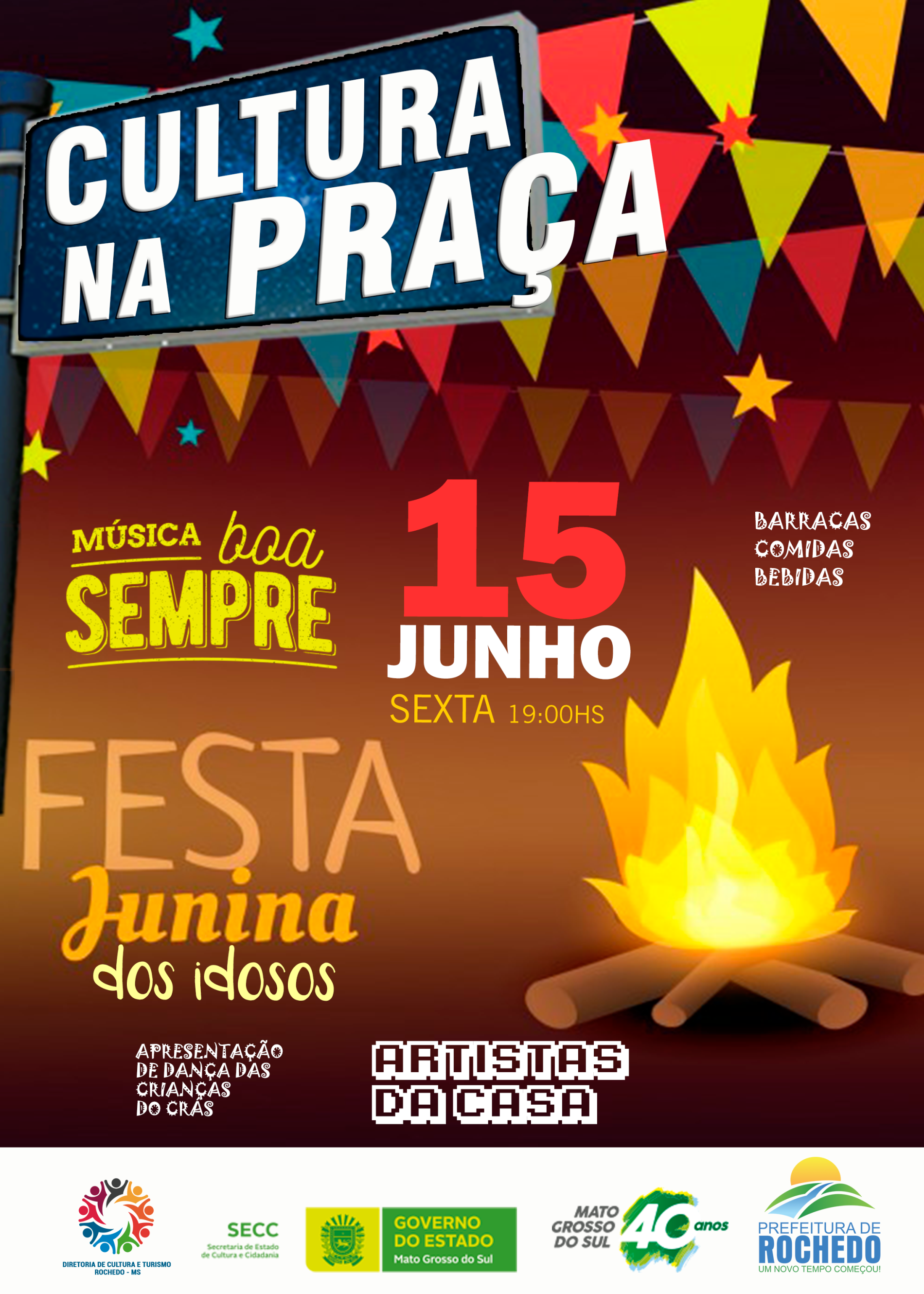 CULTURA NA PRAÇA MÊS DE JUNHO