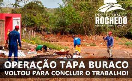 Operação tapa Buraco Retornou