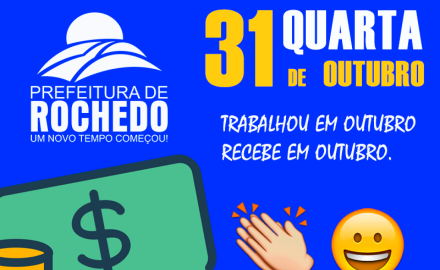 SALÁRIO NA CONTA "OUTUBRO 2018"