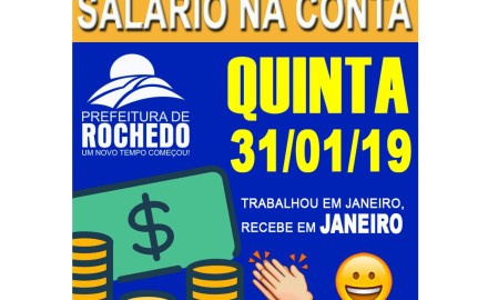 SALÁRIO NA CONTA "JANEIRO 2019"