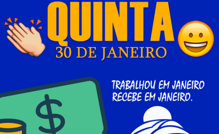 SALÁRIO NA CONTA "JANEIRO 2020"