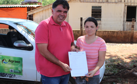 Prefeito entrega CAR para agricultores do Assentamento Boa Sorte, Região do Pedregulho.