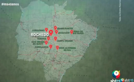 SBT/MS exibiu produção que mostra Rochedo em seu projeto conhecendo MS.