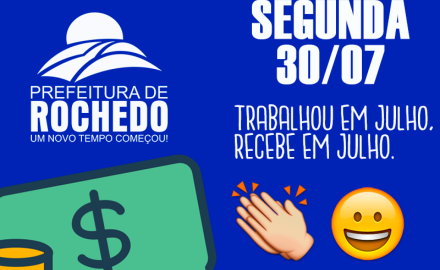 SALÁRIO NA CONTA JULHO 2018
