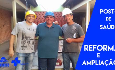 PREFEITO JUNINHO VISITA INICIO DA REFORMA DO POSTO DE SAÚDE.