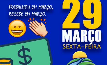 SALÁRIO NA CONTA "MARÇO 2019"
