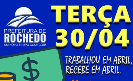 SALÁRIO NA CONTA "ABRIL 2019"