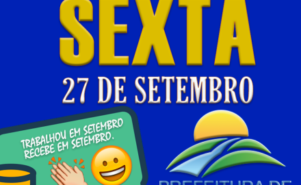 SALÁRIO NA CONTA "SETEMBRO 2019"