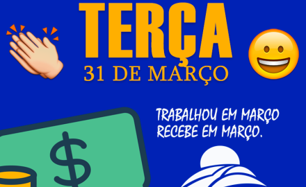 SALÁRIO NA CONTA "MARÇO 2020"