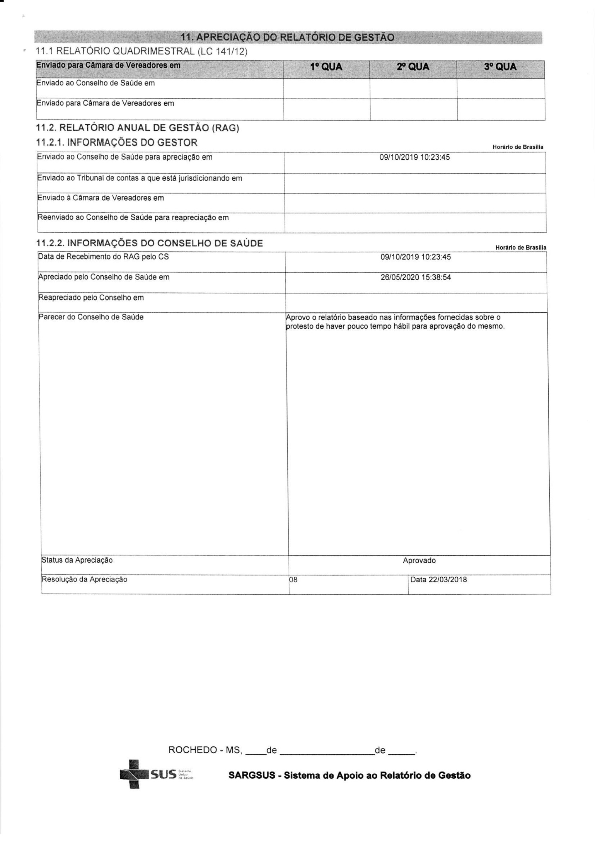 Fundo Municipal de Saúde
