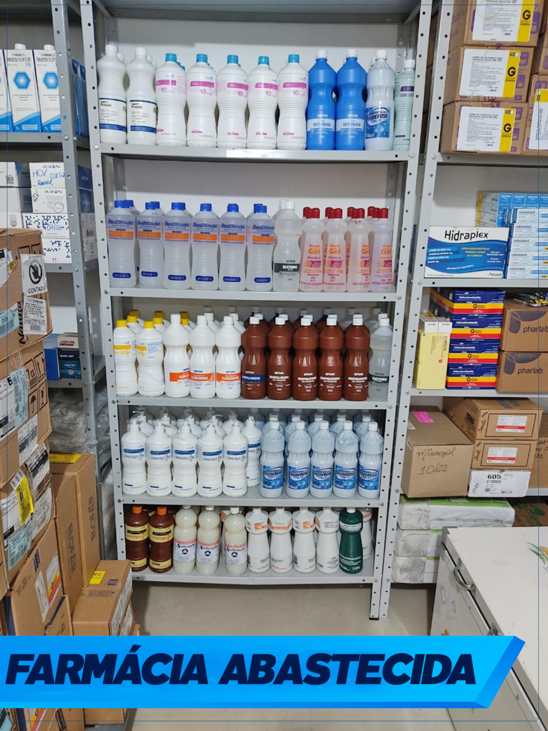 Farmácia Abastecida e Organizada