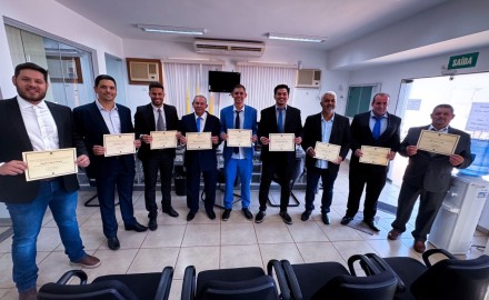 Prefeito, vice e vereadores eleitos em Rochedo são diplomados